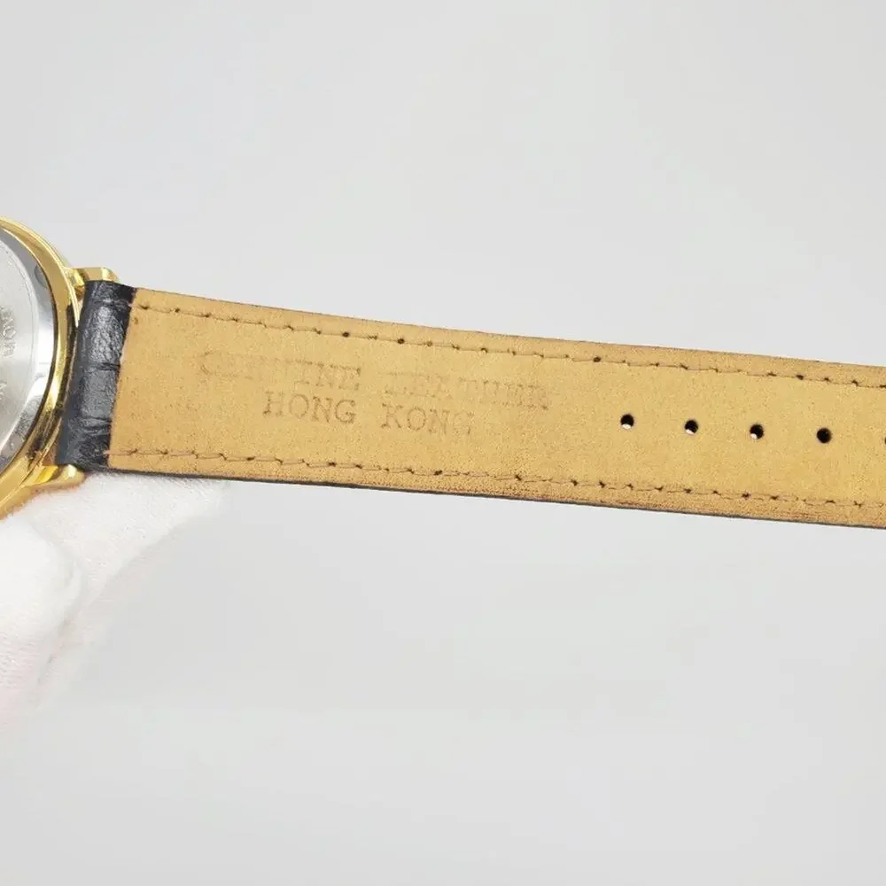 Disney Mickey Mouse Dual Dial Watch Gold Black Band H2F